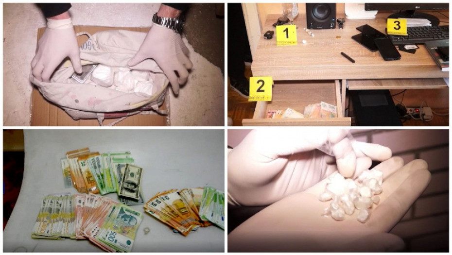 Beogradska policija uhapsila pet osoba zbog droge: Zaplenjeni kilogram kokaina i kologram heroina