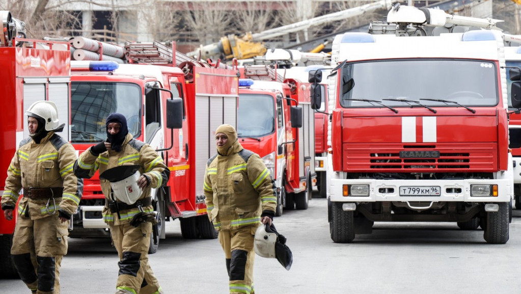 Požar u skladištu nafte na zapadu Rusije