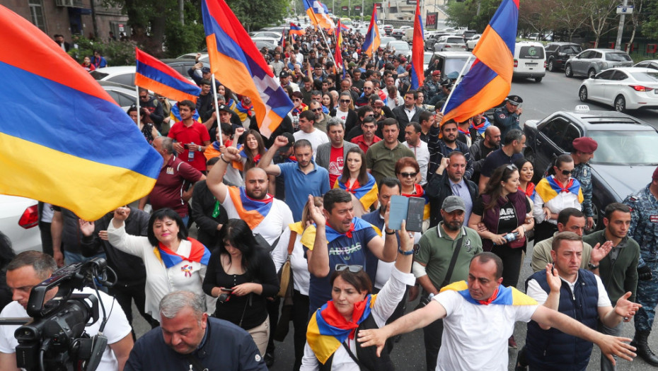 Uoči protesta u Jermeniji privedene 92 osobe zbog blokade ulica i građanske neposlušnosti