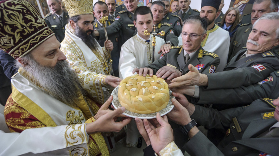 Generalštab Vojske Srbije proslavio Đurđevdan, liturgiju služio patrijarh Porfirije