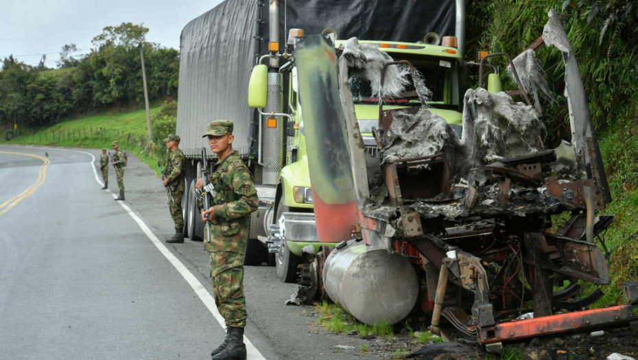 U napadu pobunjeničke Nacionalne oslobodilačke armije ubijeno devet kolumbijskih vojnika