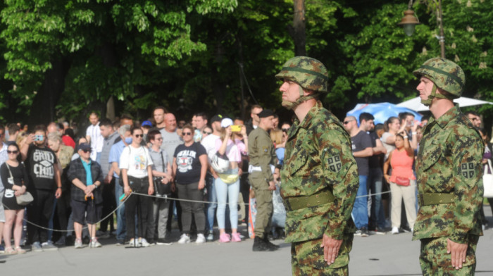 Počasna paljba na Kalemegdanu povodom Dana pobede