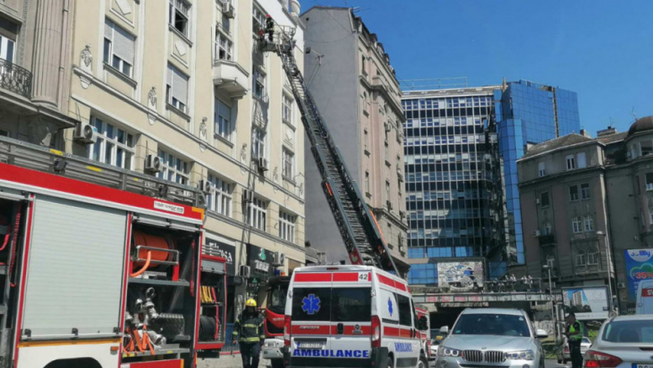 Lokalizovan požar u stambenoj zgradi kod Terazijskog tunela