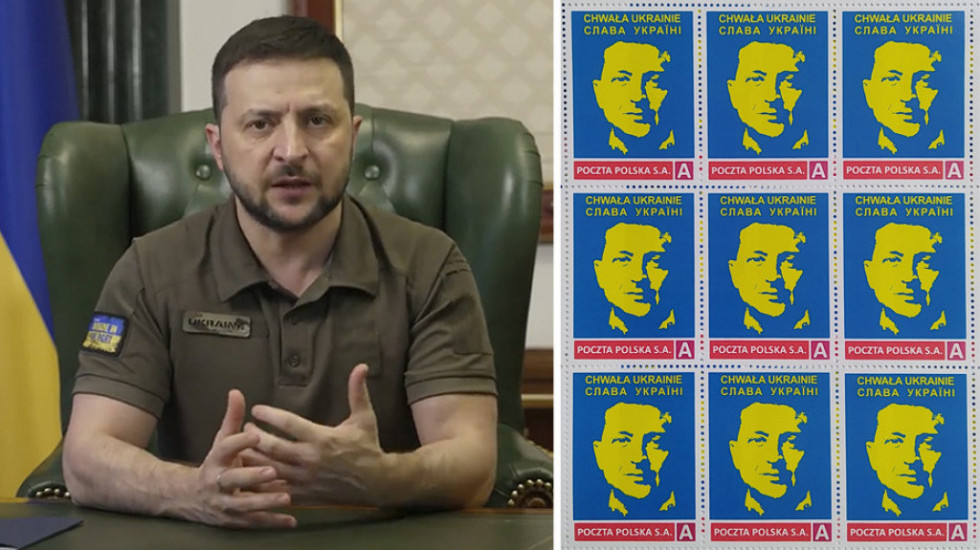 Poštanske marke s likom Zelenskog u Poljskoj prodate za dan