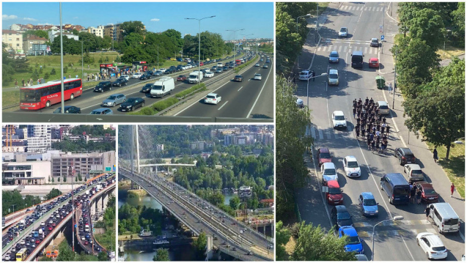 Nakon dojava o bombama saobraćaj ide normalno, gužve na Gazeli i Pančevcu