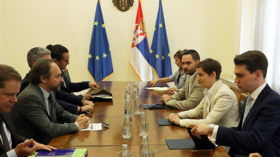 Brnabić sa Žiofreom: Srbija pokazala opredeljenost za evropske integracije i reformu pravosuđa