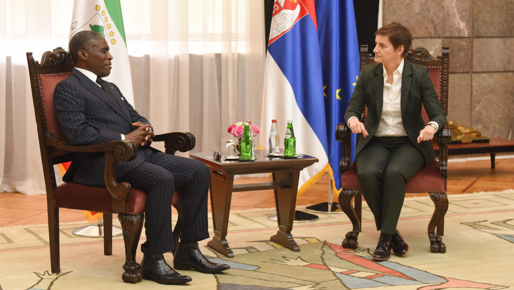 Brnabić s potpredsednikom Ekvatorijalne Gvineje:  Poljoprivreda i odbrana dva najznačajnija polja saradnje