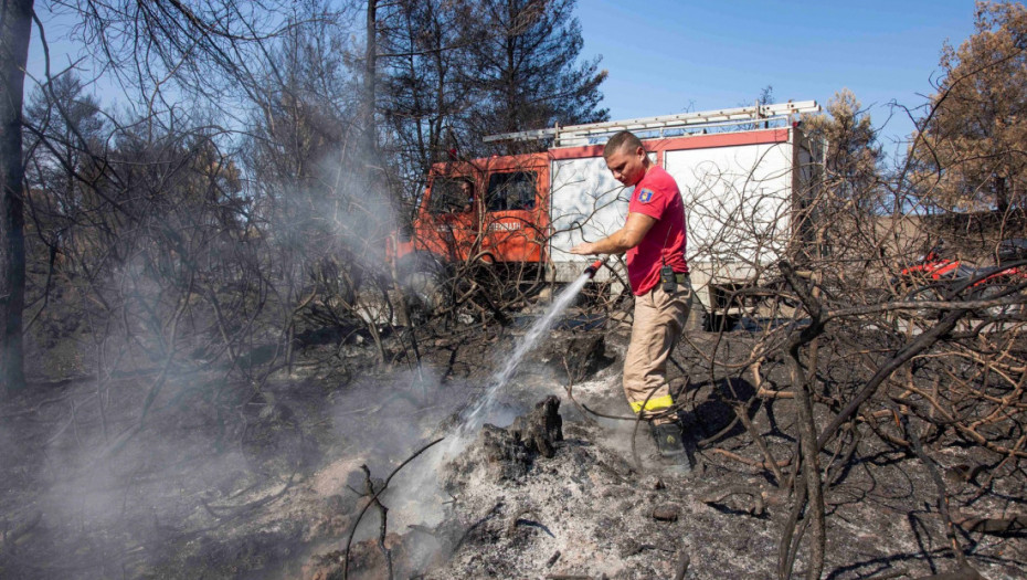 Veliki šumski požar na grčkom ostrvu Evija