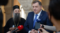 Dodik dočekao patrijarha Porfirija u Laktašima