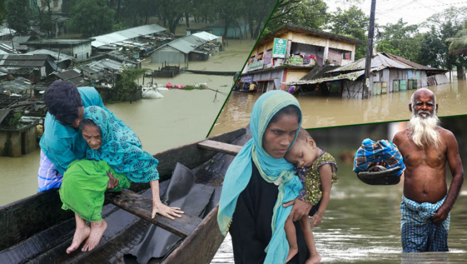 Nakon poplava Bangladešu preti opasnost od zaraza, spasilački timovi dostavljaju pijaću vodu ugroženima