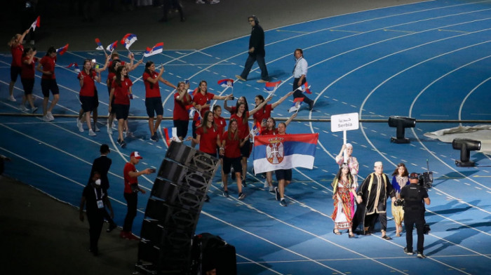 Svečano otvorene Mediteranske igre, Mikec nosio zastavu Srbije