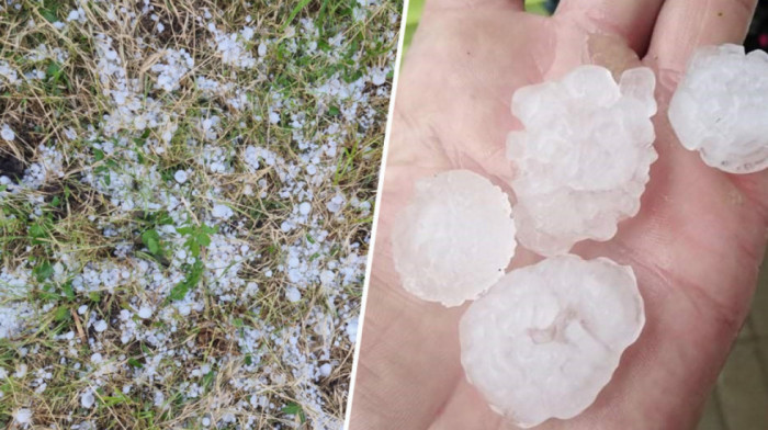 Snažno nevreme pogodilo sever BiH: Grad veličine loptice praćen grmljavinom