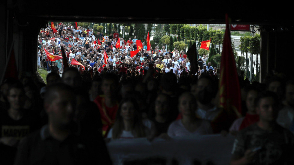 Šesto veče protesta u Skoplju: „Ultimatum – ne, hvala“, za sutra najavljene blokade širom zemlje