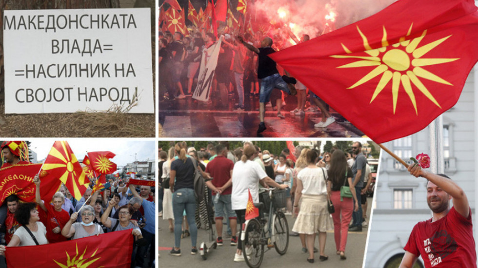 Euronews Srbija u Skoplju: Nastavljaju se protesti protiv "francuskog predloga", okupljeni blokirali bulevar kod Vlade