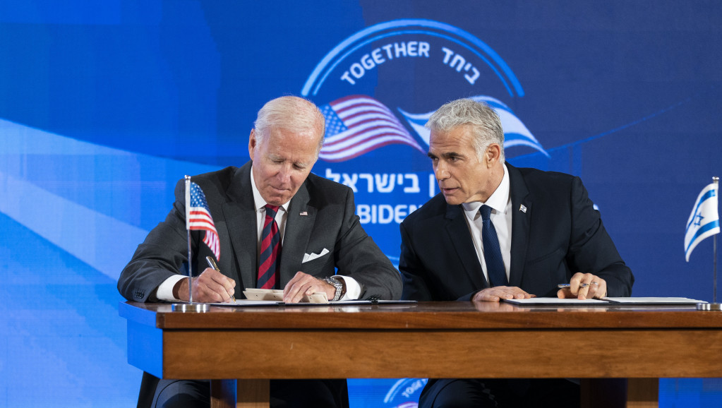 Bajden i Lapid potpisali Jerusalimsku deklaraciju: Zajedno sprečavaju razvijanje nuklearnog oružja u Iranu