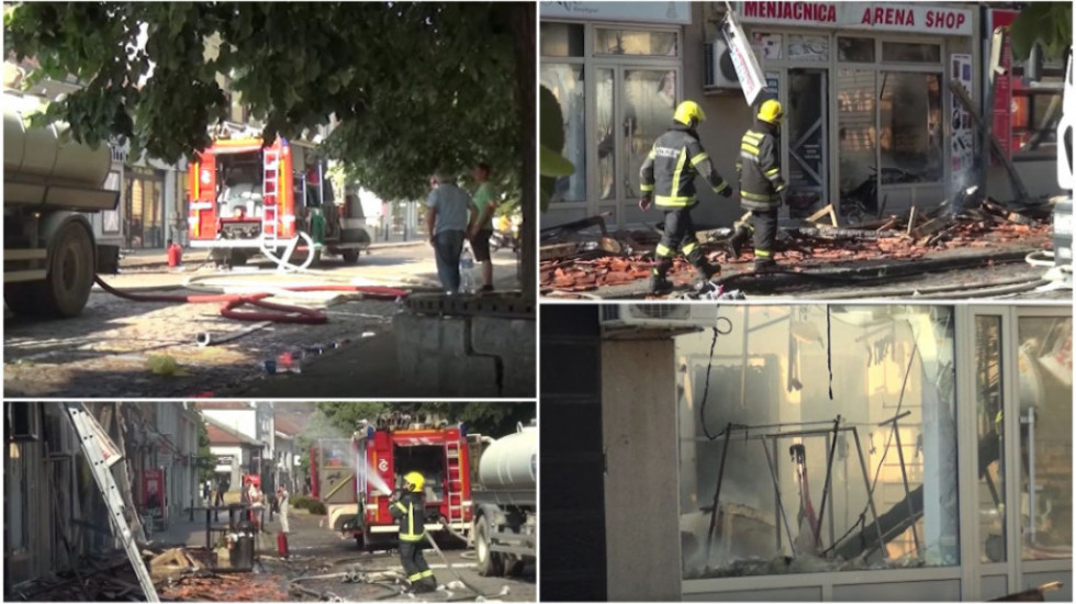 Lokalizovan požar u centru Valjeva, uništeno šest lokala