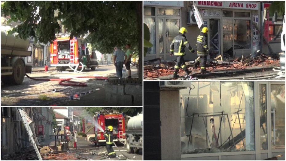 Lokalizovan požar u centru Valjeva, uništeno šest lokala