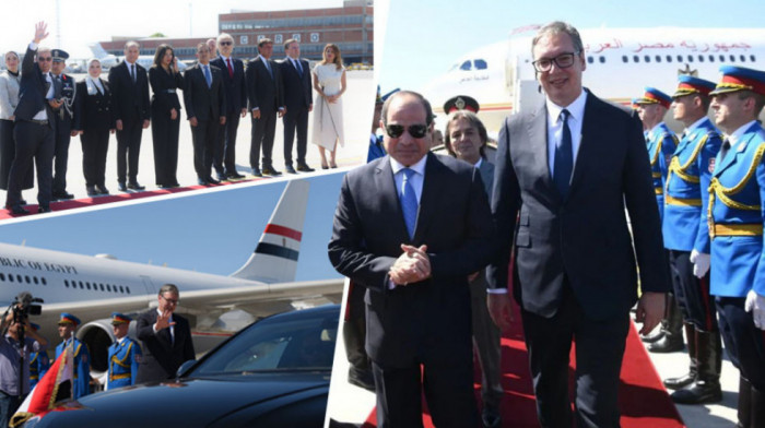 Predsednik Al Sisi stigao u posetu Srbiji, na aerodromu ga dočekao Vučić: Prijateljstvo Srbije i Egipta je tradicionalno