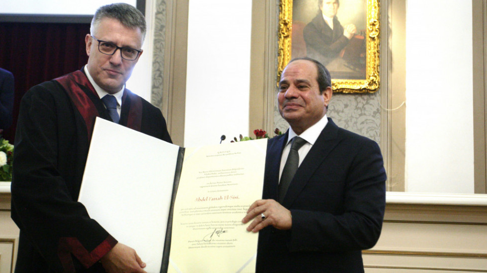 Predsednik Egipta počasni doktor Univerziteta u Beogradu