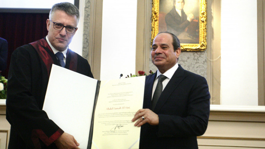 Predsednik Egipta počasni doktor Univerziteta u Beogradu
