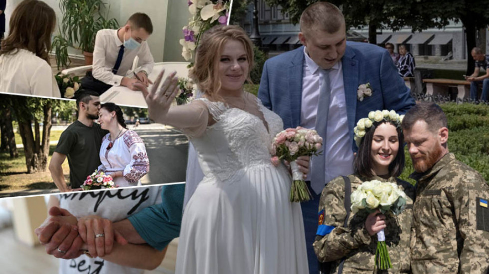 "Da" i preko video-poziva: U Ukrajini povećan broj venčanja, vojnici žure pred oltar zbog ratne neizvesnosti