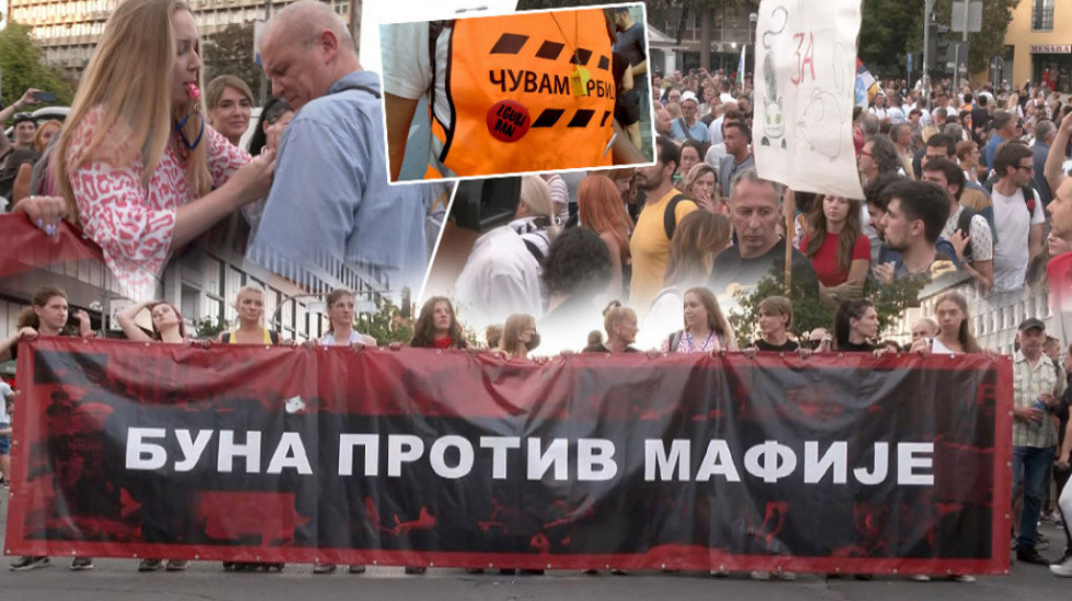 Protest u Novom Sadu: Razbijeno staklo na prostorijama SNS, okupljeni traže da se utvrdi ko je hapsio demonstrante
