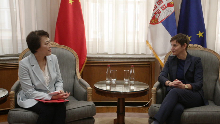 Brnabić sa Čen Bo o saradnji, ali i Tajvanu: "Srbija podržava politiku jedne Kine"