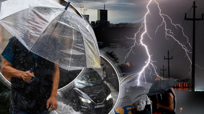 RHMZ izdao upozorenje, deo Srbije u "crvenom": Hladan front donosi vremenske nepogode, olujno nevreme i mnogo kiše