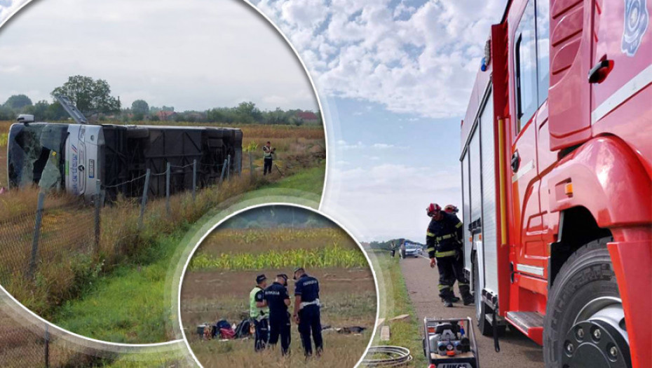 Prevrnuo se autobus sa srpskim turistima kod Leskovca - jedna osoba poginula, više povređeno (VIDEO)