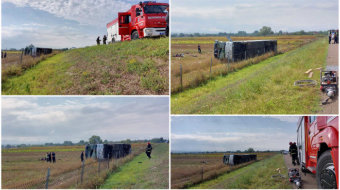 Uhapšen vozač autobusa koji se juče prevrnuo kod Leskovca