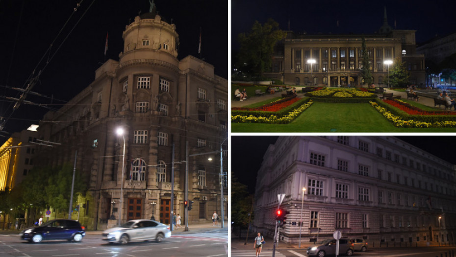 Zgrade Vlade Srbije, Predsedništva i Ministarstva finansija od večeras u mraku