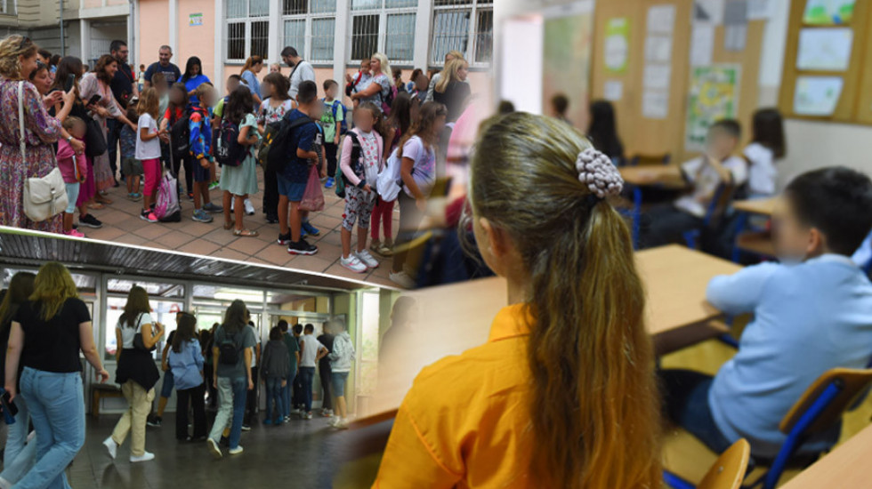 Prvi dan školske godine: Đaci uz intoniranje himne seli u klupe, u pojedinim školama štrajk i časovi od 30 minuta