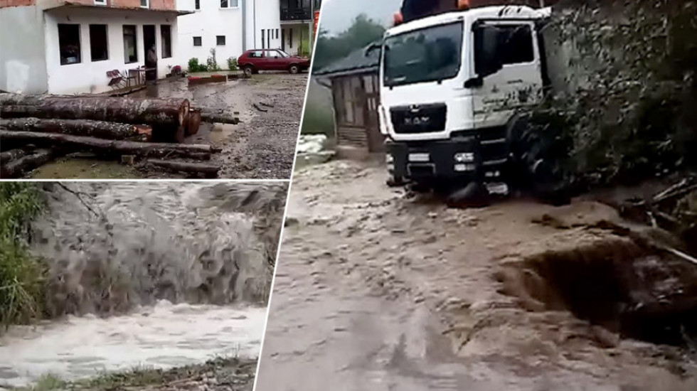 Uvedena vanredna situacija u delu opštine Ivanjica: Oštećeni putevi, njive pod vodom