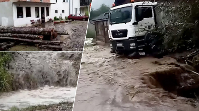 Uvedena vanredna situacija u delu opštine Ivanjica: Oštećeni putevi, njive pod vodom