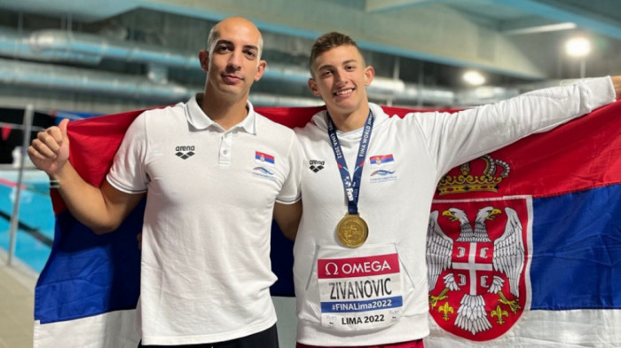 Mladi srpski plivač Uroš Živanović osvojio zlato na SP na 50 metara prsno