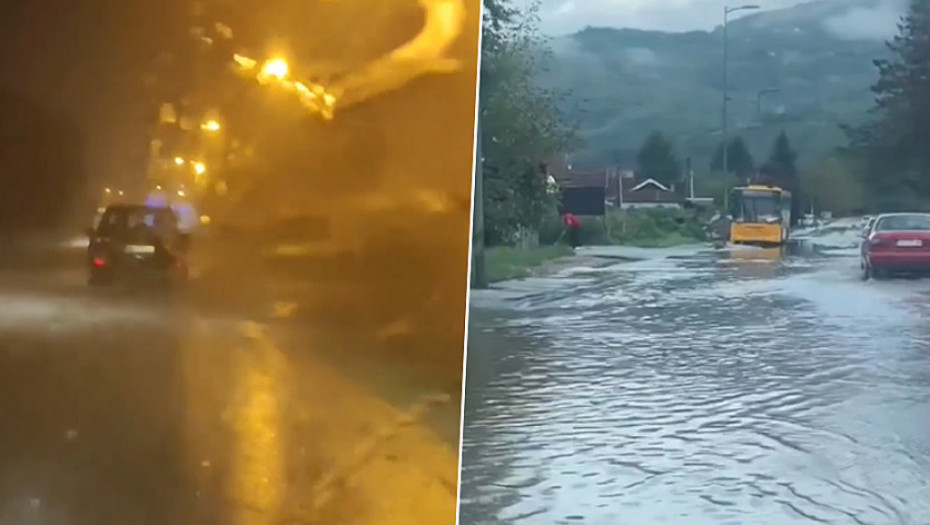 Nevreme u Srbiji, RHMZ najavio nestabilno vreme: Pljusak potopio ulice u Prijepolju, kiša i grmljavina i u Beogradu