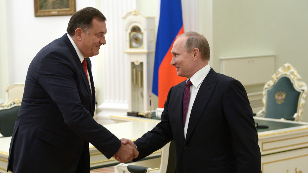 Dodik s Putinom u finišu predizborne kampanje: Ruski predsednik gostu poželeo uspeh na izborima