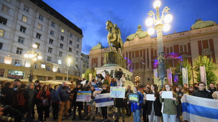 Protest u Beogradu:  "Ukrajini mir - sloboda Rusiji"