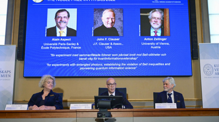 Nobelovu nagradu za fiziku dobili Alen Aspekt, Džon Klauzer i Anton Cajlinger