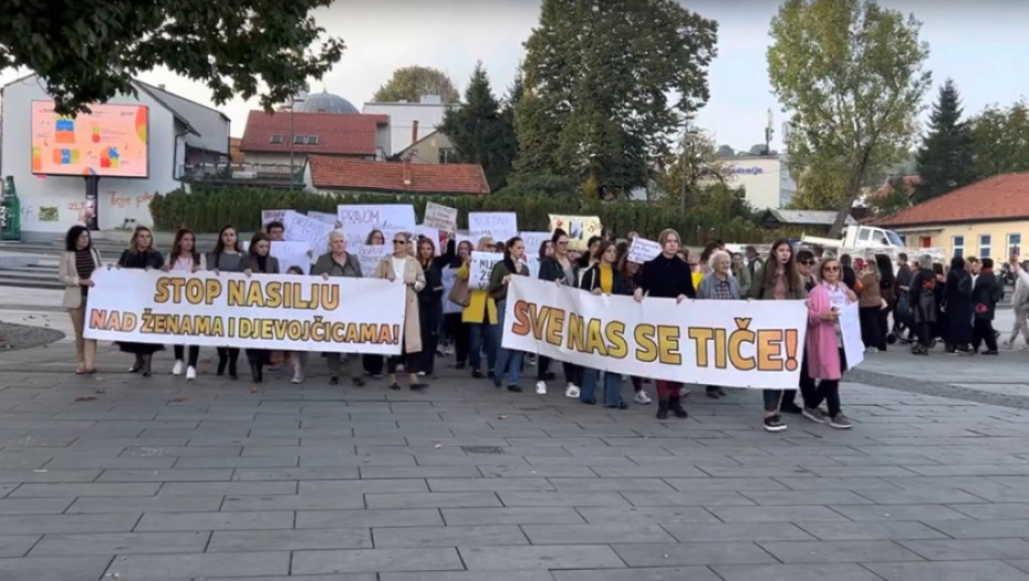 Protest protiv nasilja nad ženama u više gradova BiH