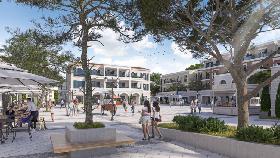 Centrale piazza - novo urbano i poslovno jezgro Luštice Bay