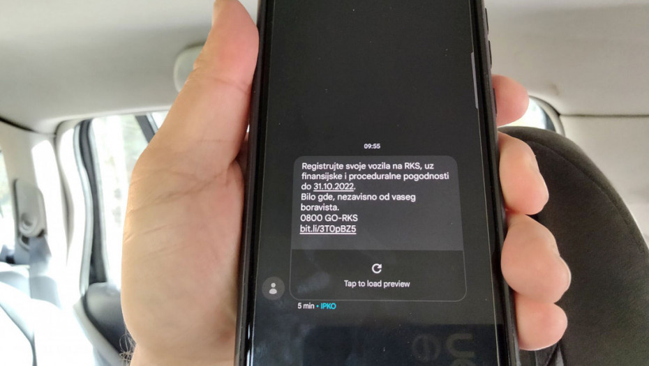 Kosovska policija šalje SMS poruke na srpskom: Pozivaju na preregistraciju vozila, Kurti kaže da neće produžiti rok