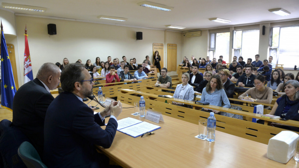 Žiofre studentima FPN: Uloga studenata da omoguće Srbiji da u budućnosti bude snažnija i da bude deo EU
