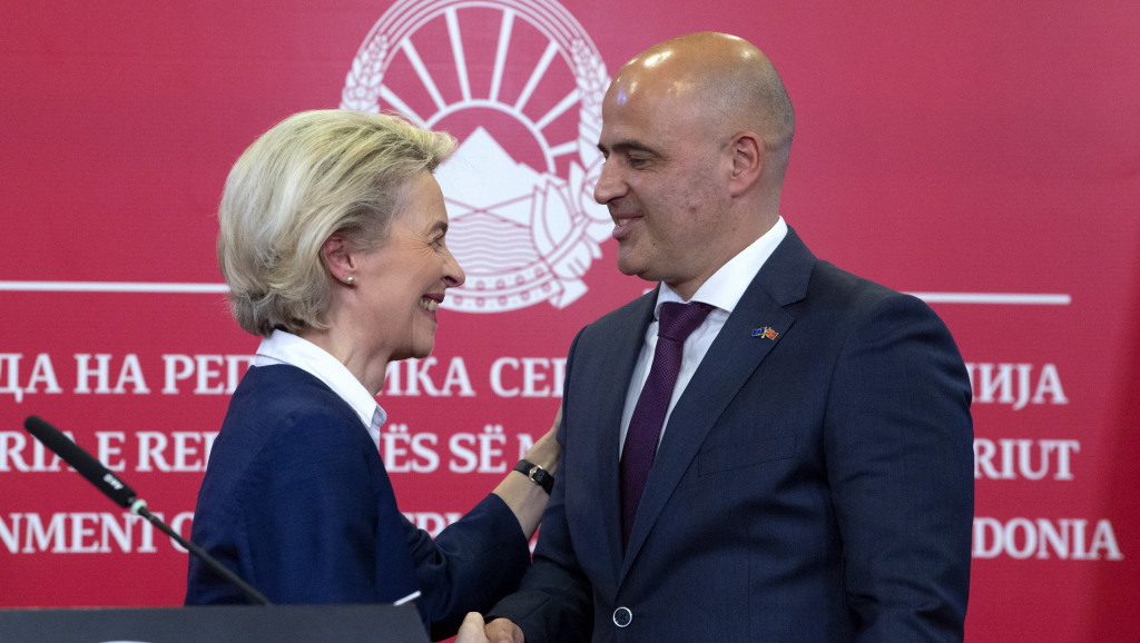 Ursula fon der Lajen u Skoplju: Pripremili smo paket podrške za ceo Zapadni Balkan za suočavanje s energetskom krizom