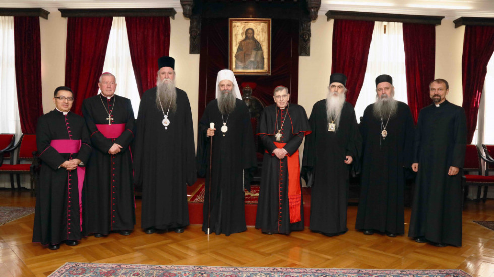 Patrijarh Porfirije primio kardinala Koha: Zalaganje za jašanje saradnje Pravoslavne i Katoličke crkve