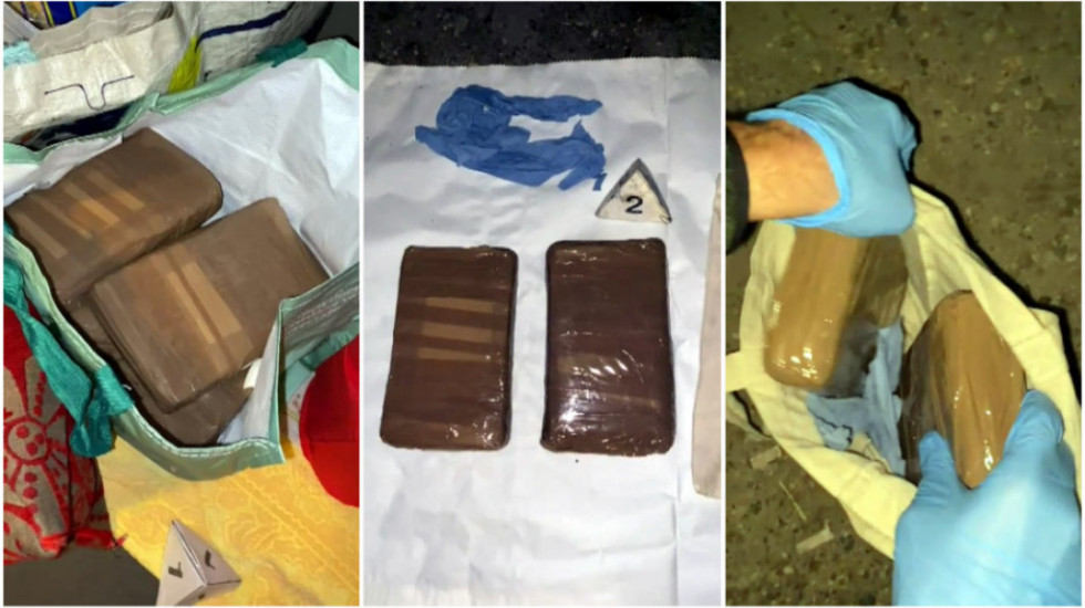 Zaplenjeno osam kilograma kokaina u Kotežu, uhapšena trojica muškaraca
