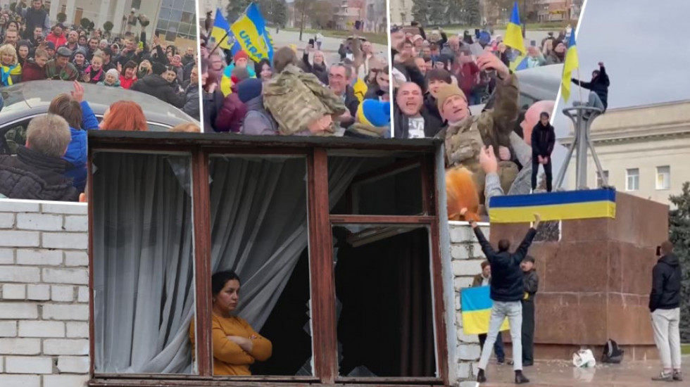 RAT U UKRAJINI Ukrajinske zastave i slavlje na ulicama Hersona, Zelenski: Ovo je istorijski dan