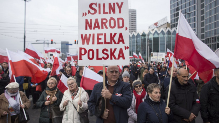 Marš poljskih desničara u Varšavi povodom Dana nezavisnosti