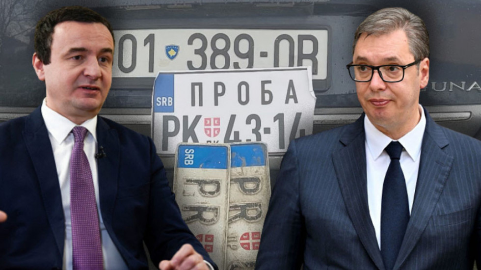 Vučić o sporu sa registarskim tablicama poručio Kurtiju: Srećan put u Brisel mu želim