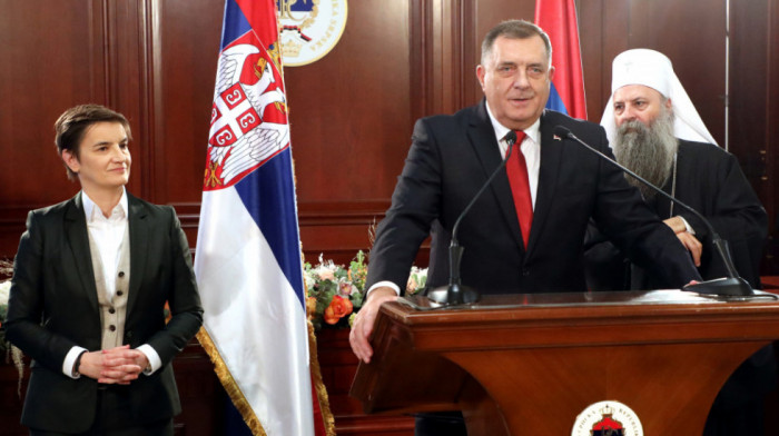 Dodik priredio prijem povodom stupanja na dužnost, među prisutnima Porfirije, Brnabić i Vučević